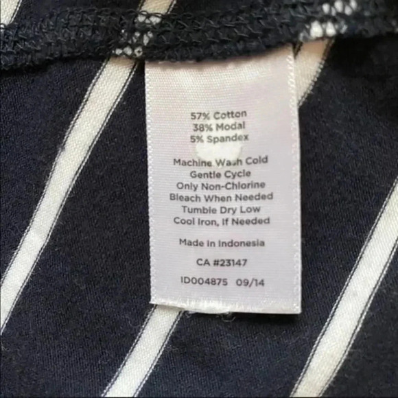 Talbots striped long sleeve blouse - Picture 4 of 4